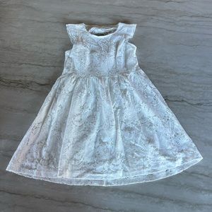 Casto White Lace Mini Dress